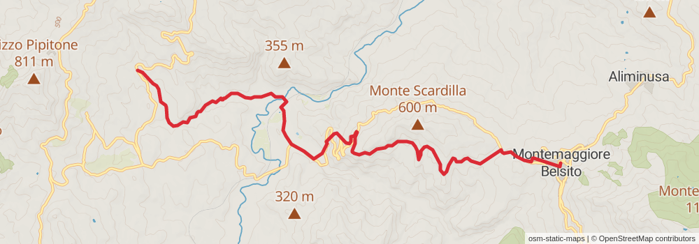 Sentiero Italia - Sicily Section stage 27 Map