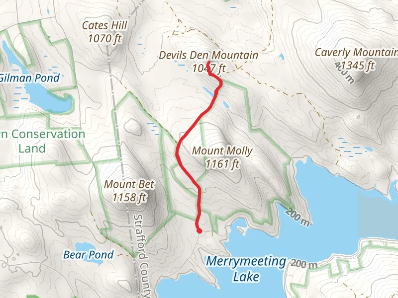 Chesley Road to Mount Devil's Den Trail