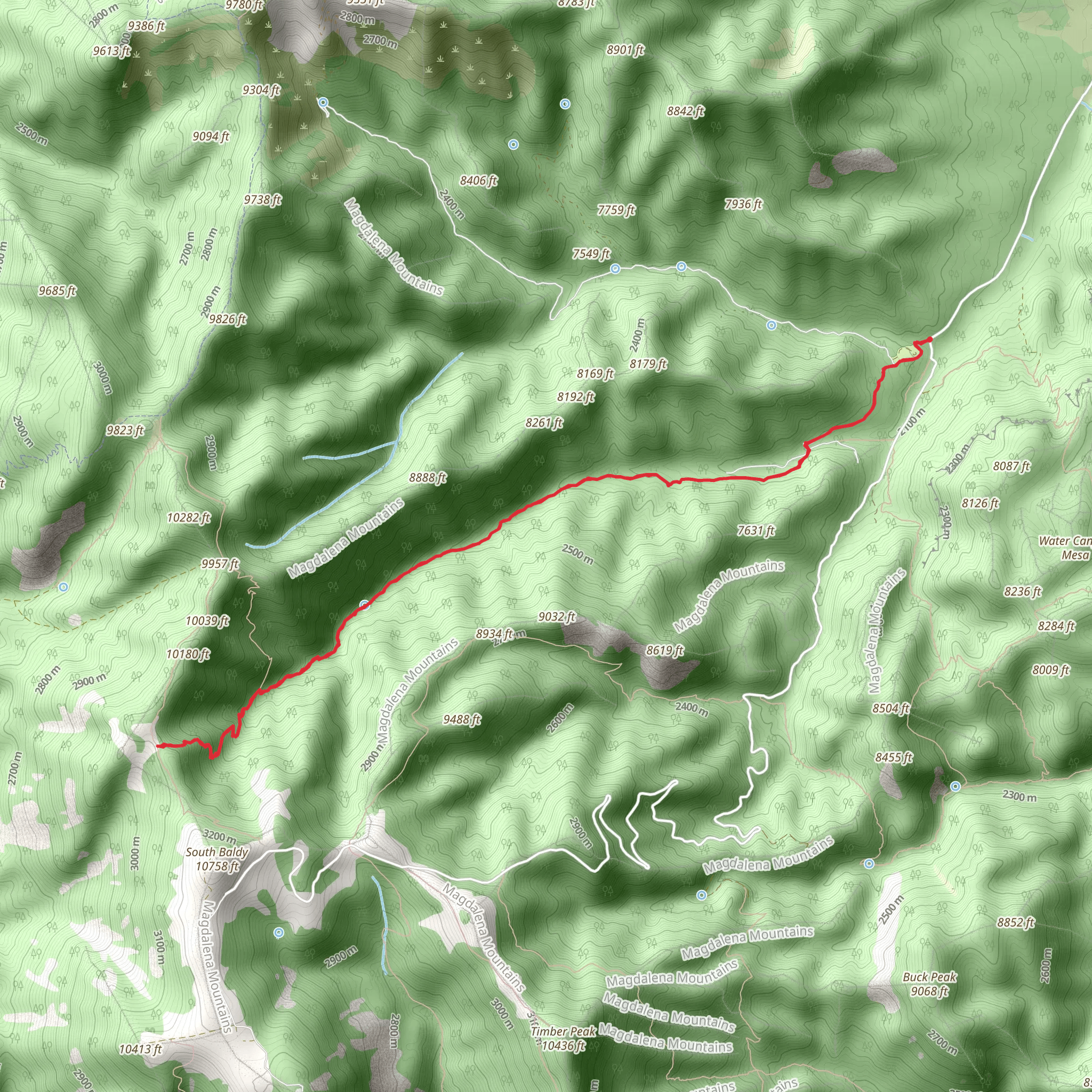 Copper Canyon mobile static map