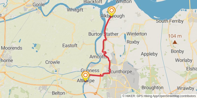 Trent Valley Way stage 8 Map