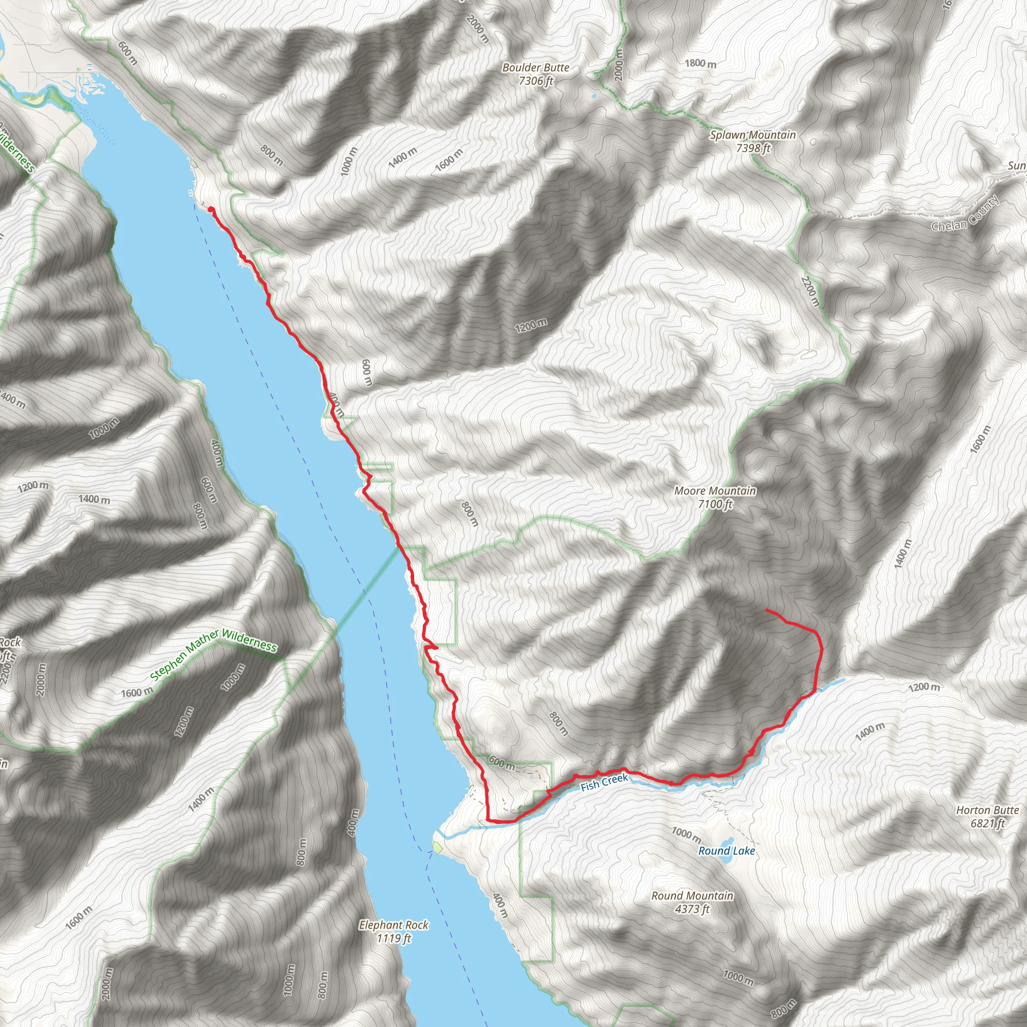 Dans Camp via Lakeshore Trail mobile static map