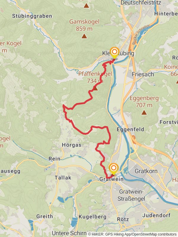 Magic Mountain Pfaffenkogel mobile static map