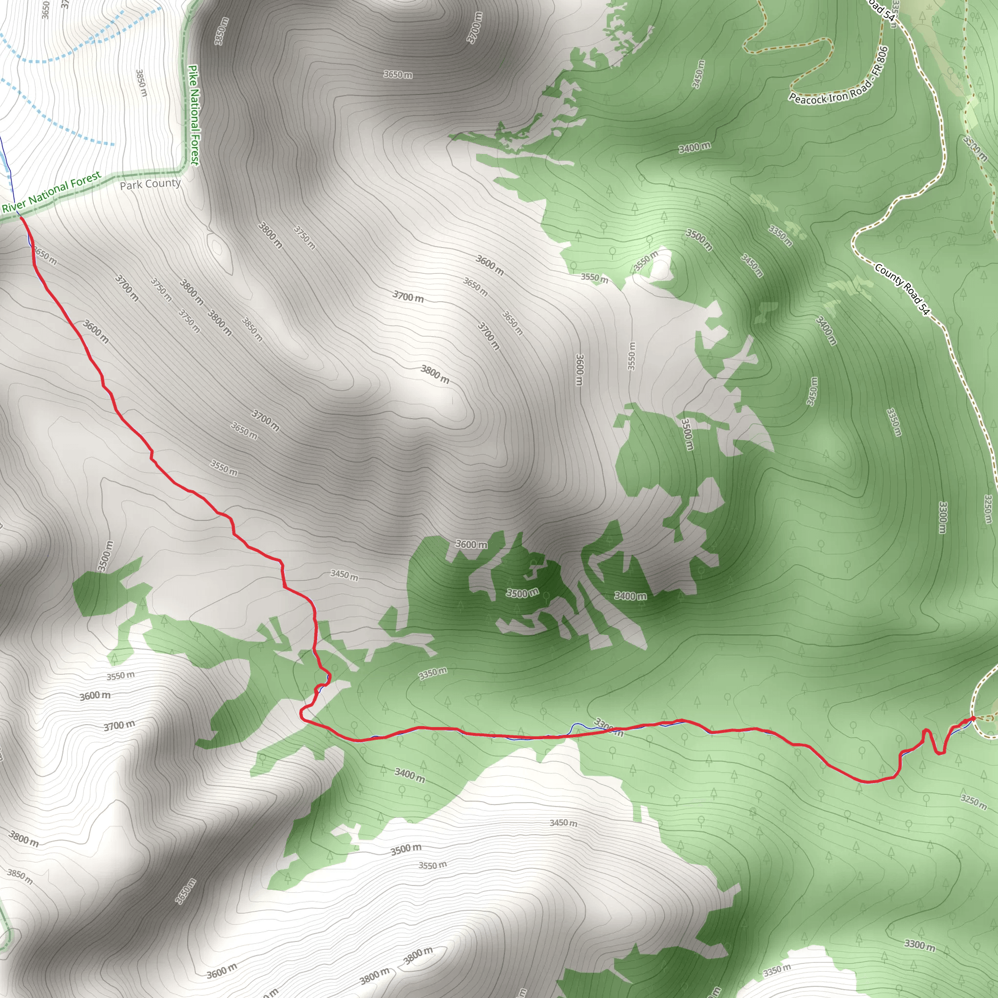 French Pass Trail mobile static map