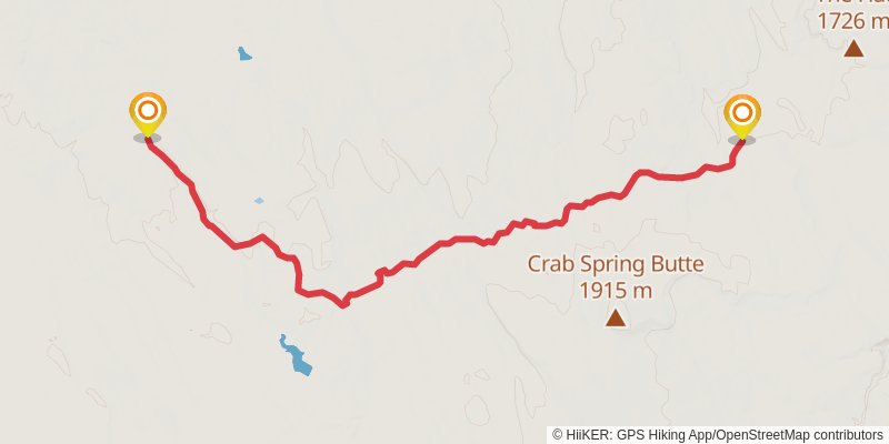 Ultra Pedestrian North Loop stage 78 Map