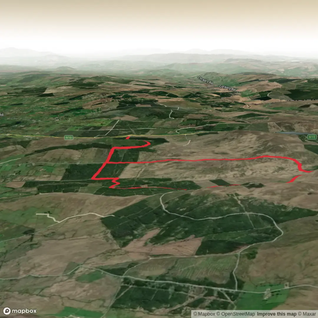 An image depicting the trail Hike from County Donegal and its surrounding area.