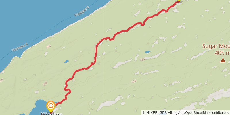 Minong Ridge Trail stage 3 Map