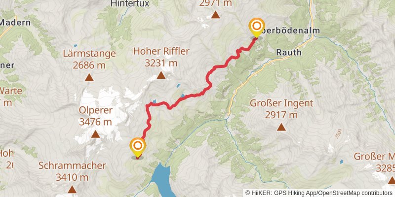 Berlin High Trail stage 2 Map