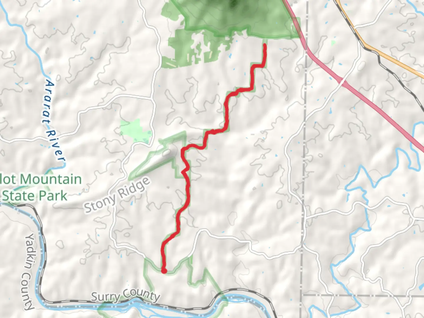 An image depicting the trail Corridor Trail and its surrounding area.