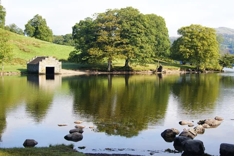 An image depicting the trail Wray Castle to Claife Viewing Station Walk - Windermere and its surrounding area.