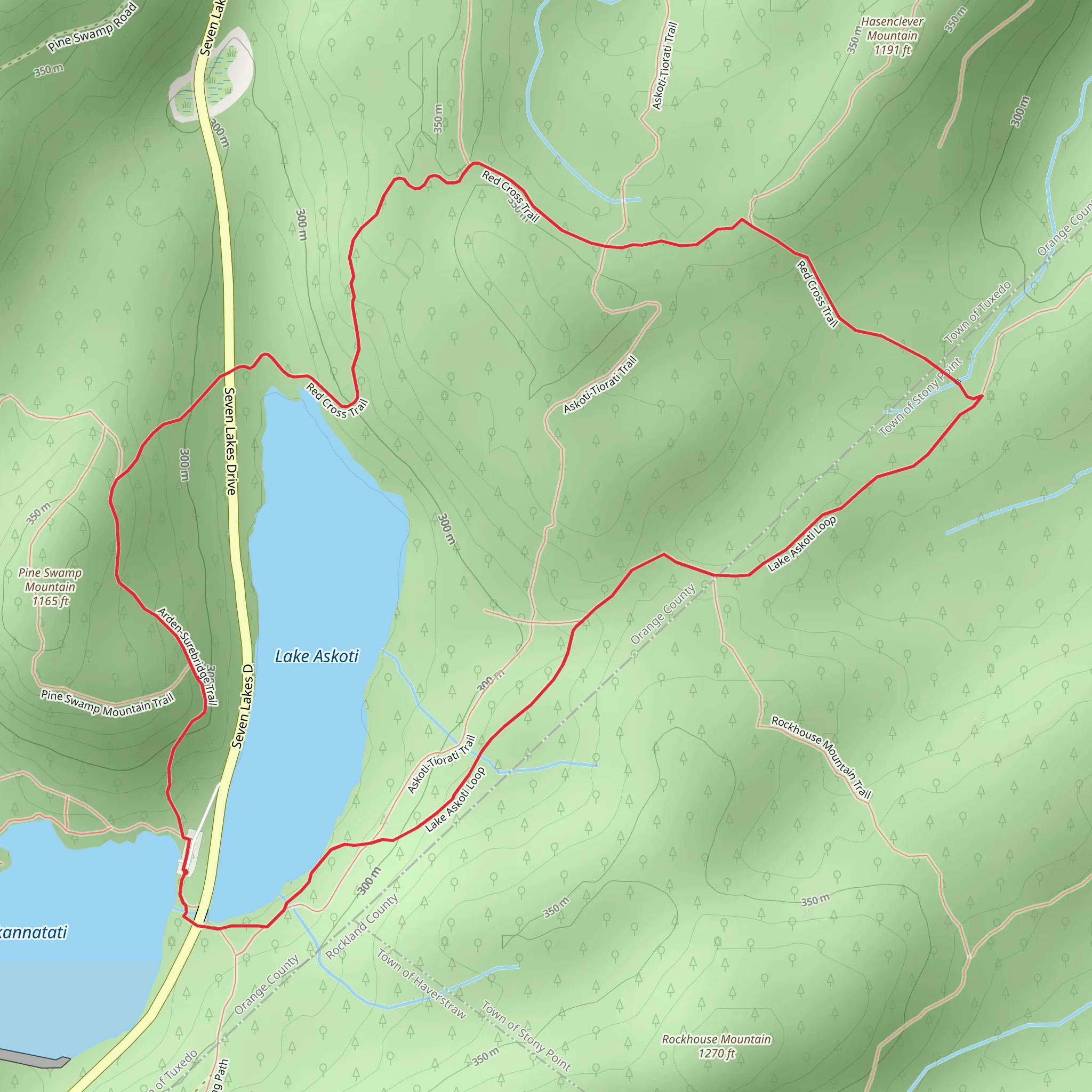 Lake Askoti Loop mobile static map