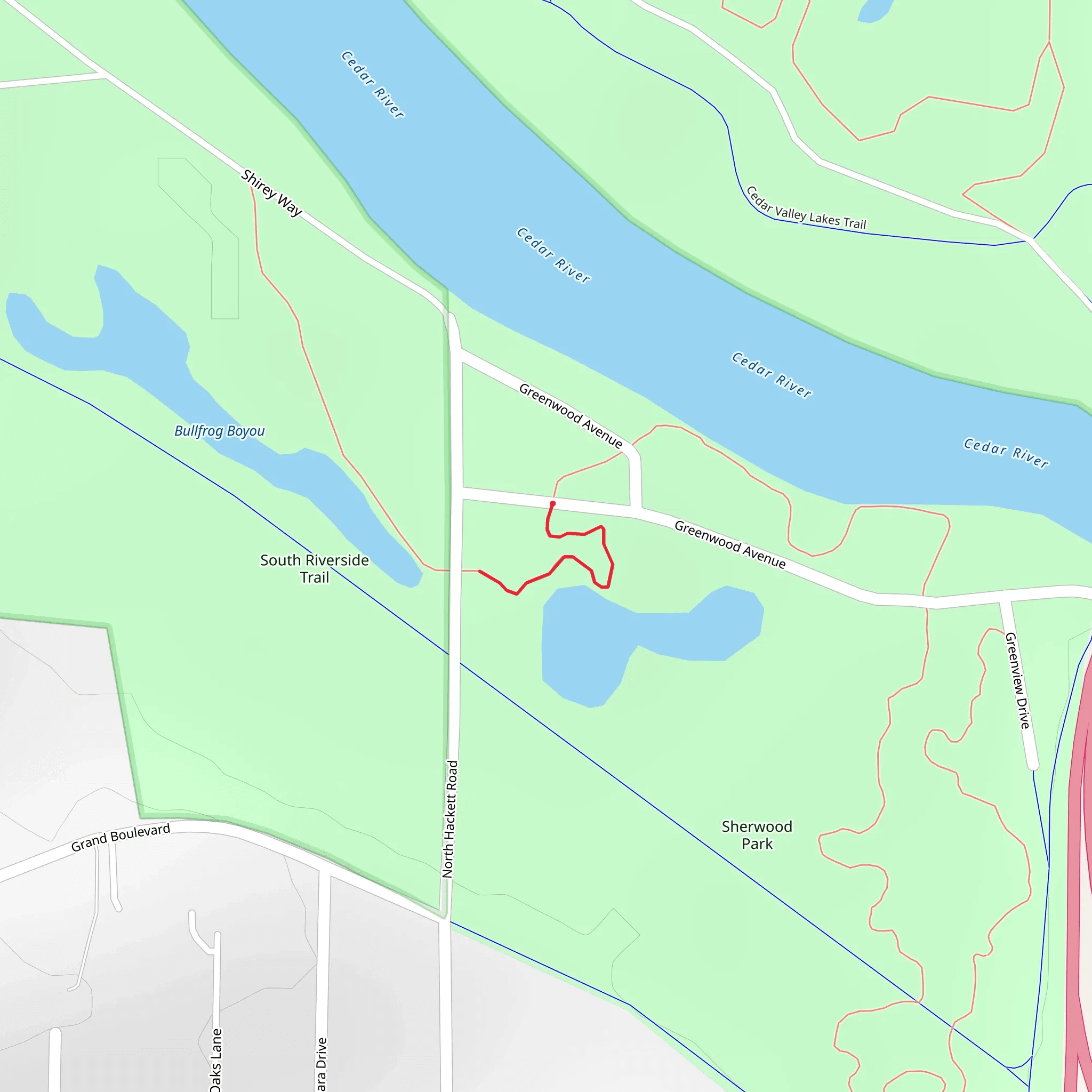 Greenwood Avenue mobile static map