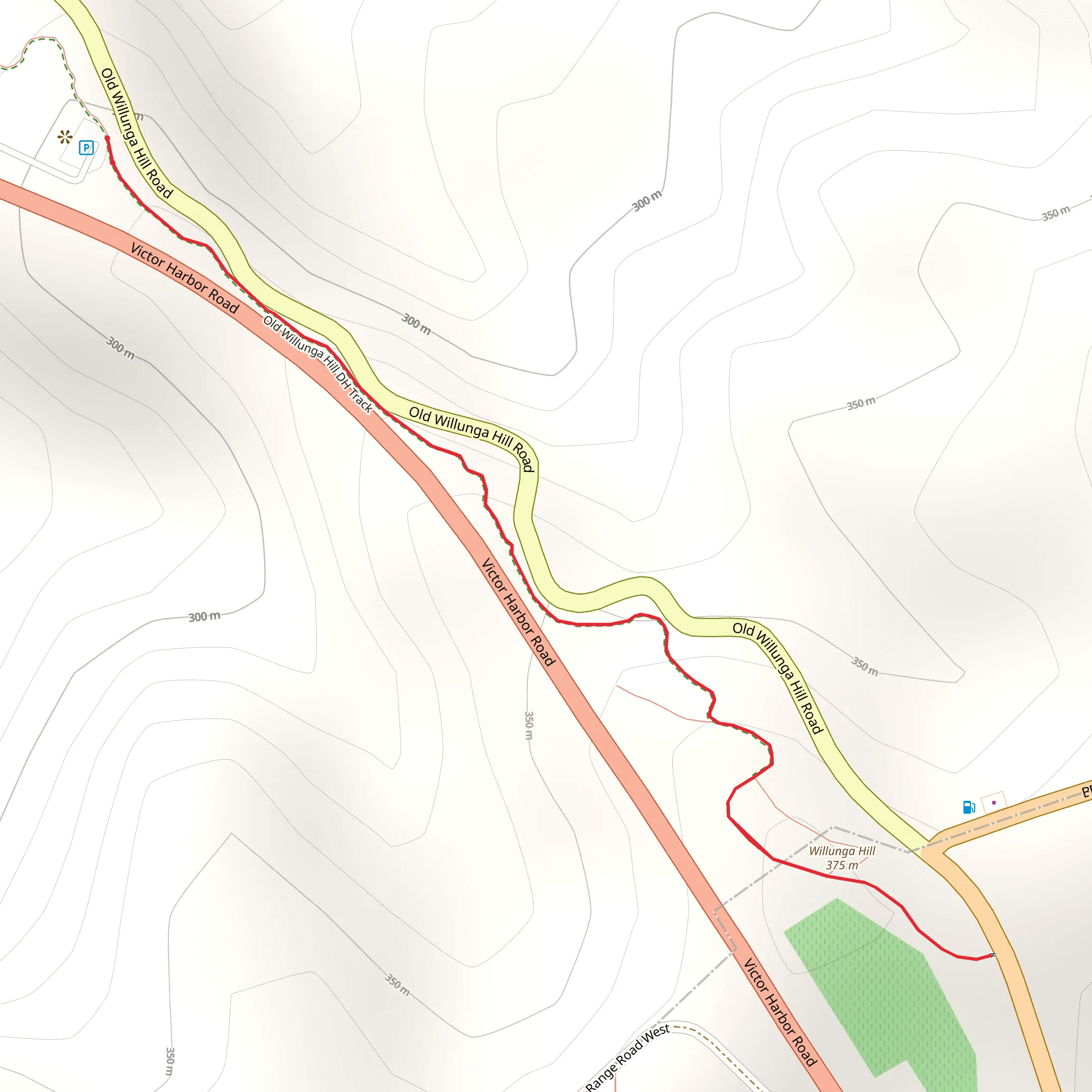 Willunga Hill Trail mobile static map