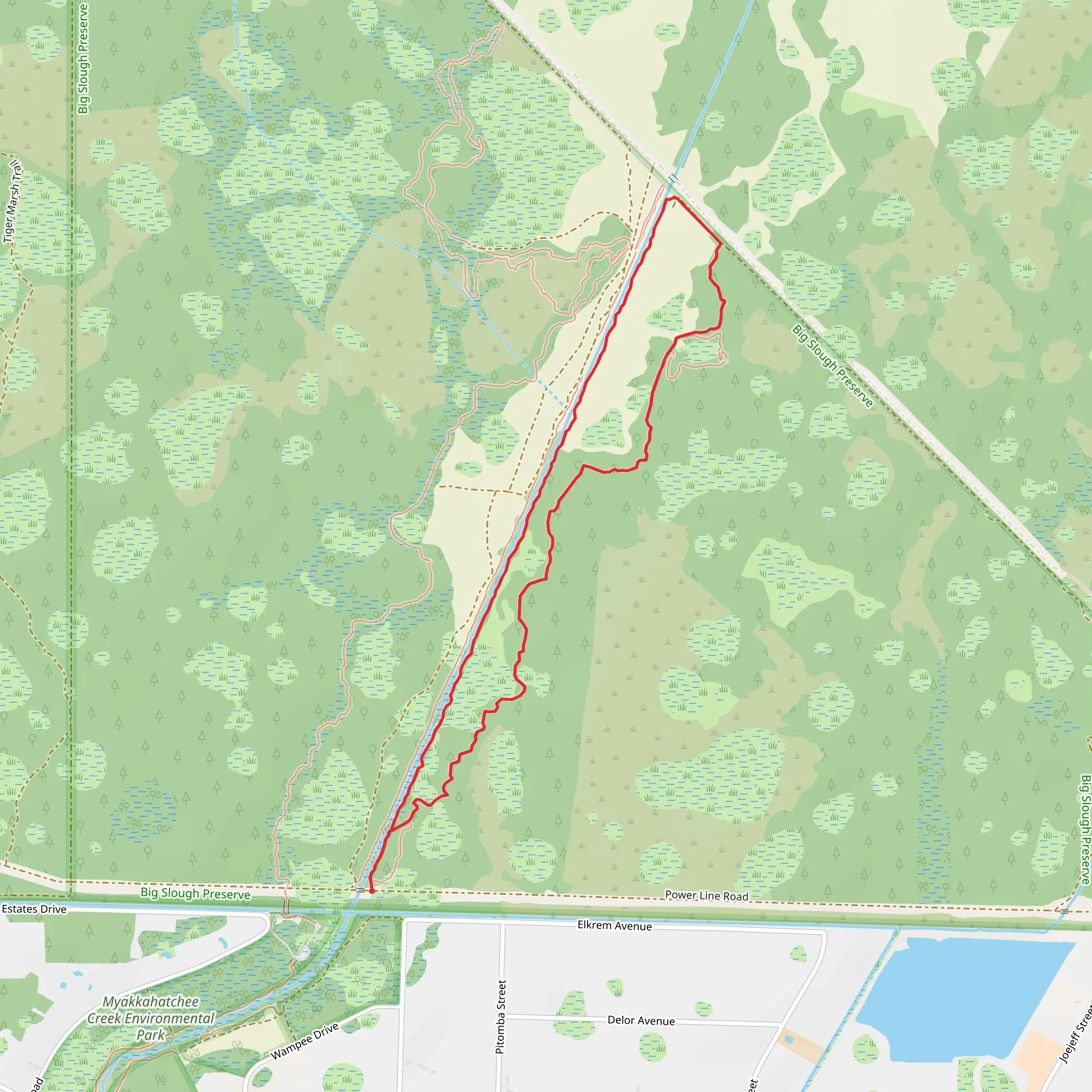 Prosper and Prosper Return Loop mobile static map