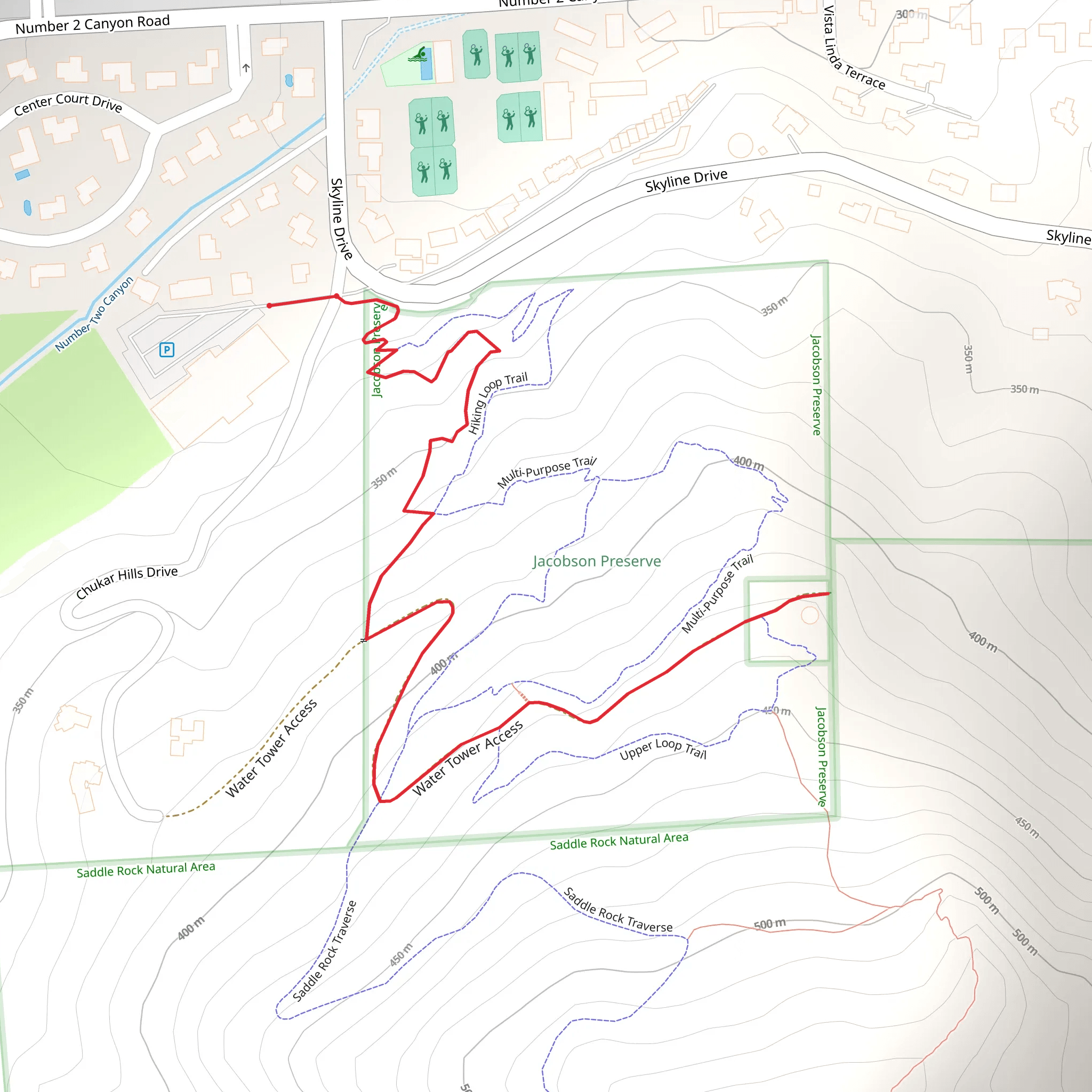 Jacobson Preserve Trail mobile static map