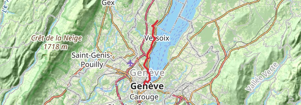 Camino Basel-Geneva via Biel stage 9 Map