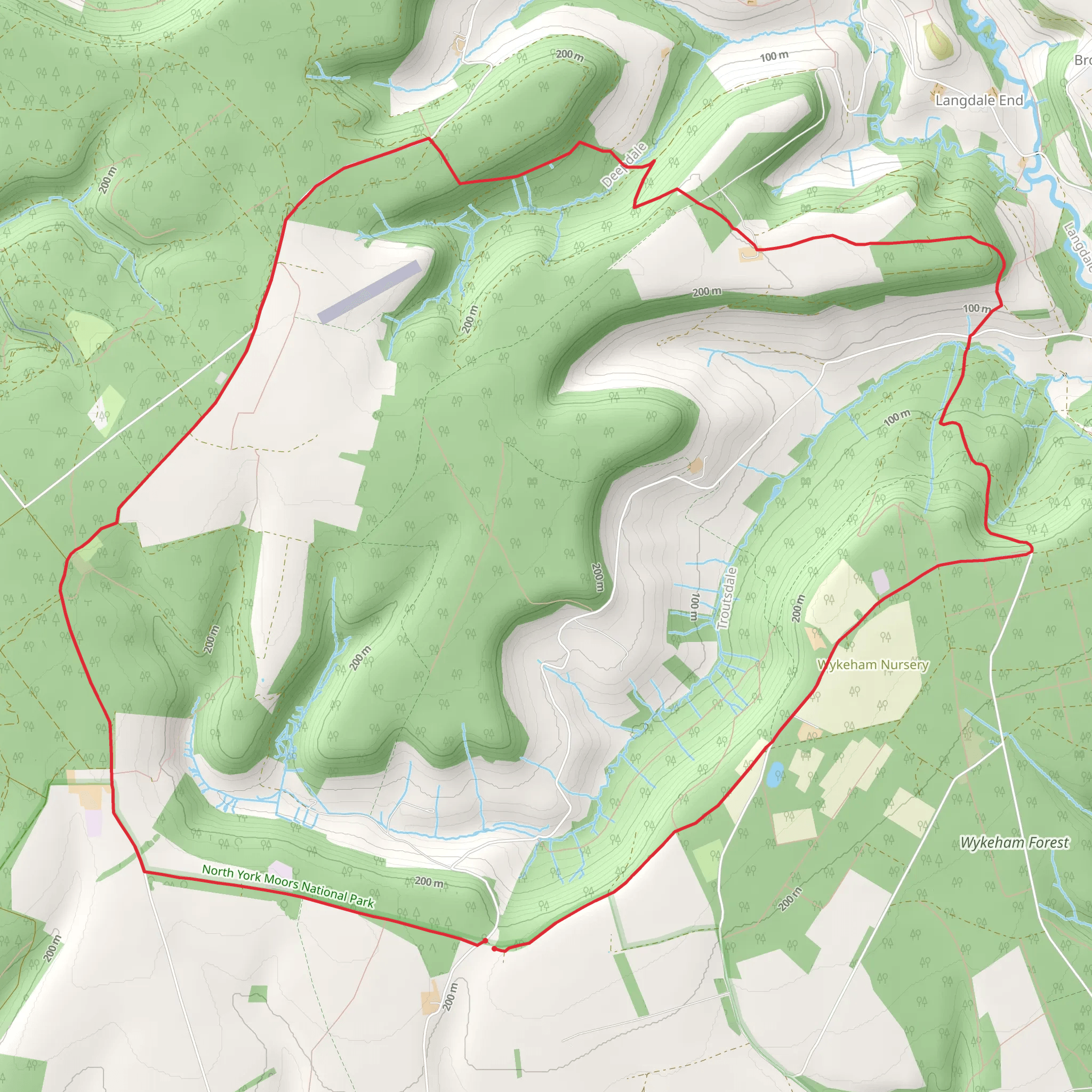 Troutsdale Circular mobile static map