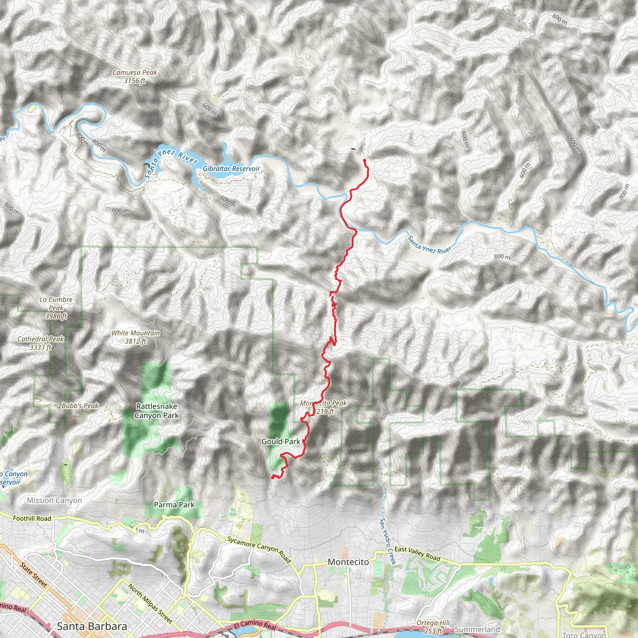 Cold Spring Trail mobile static map