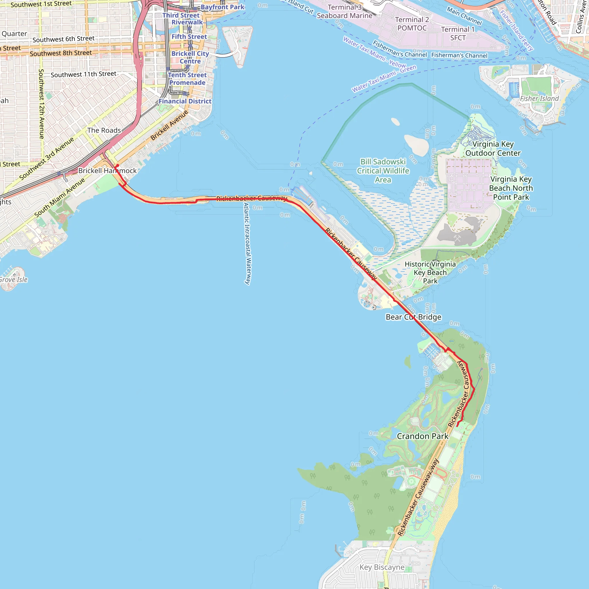 Rickenbacker Trail mobile static map
