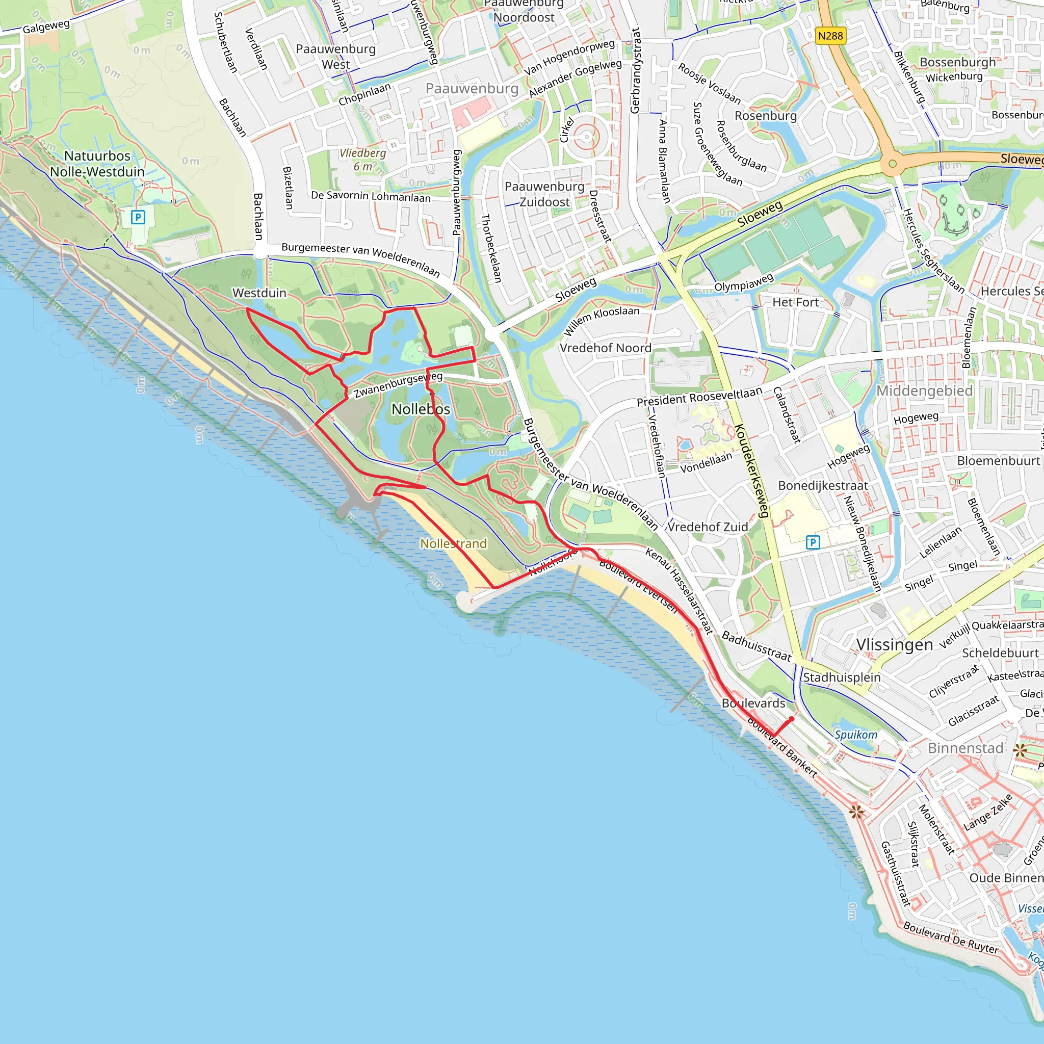 De Nolle and Nollebos Loop mobile static map