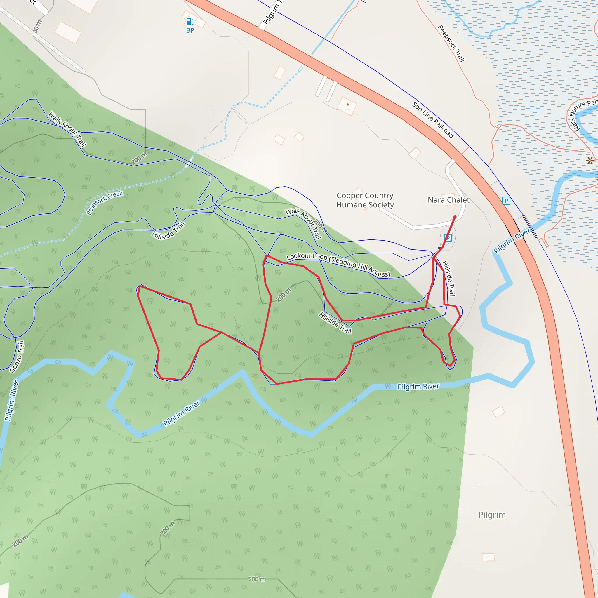 Pilgrim River Loop mobile static map