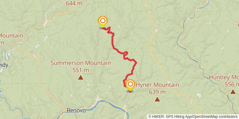 Donut Hole Trail stage 5 Map