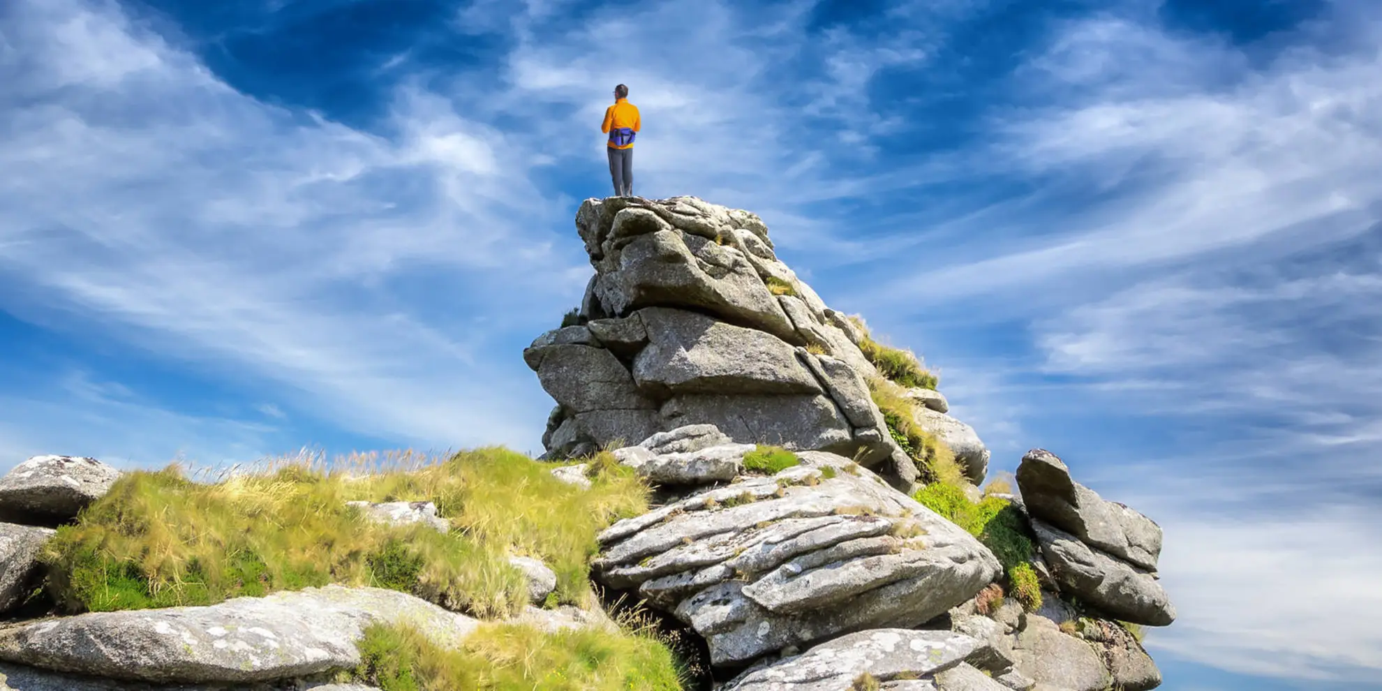 An image depicting the trail Tors of Bodmin Moor and its surrounding area.