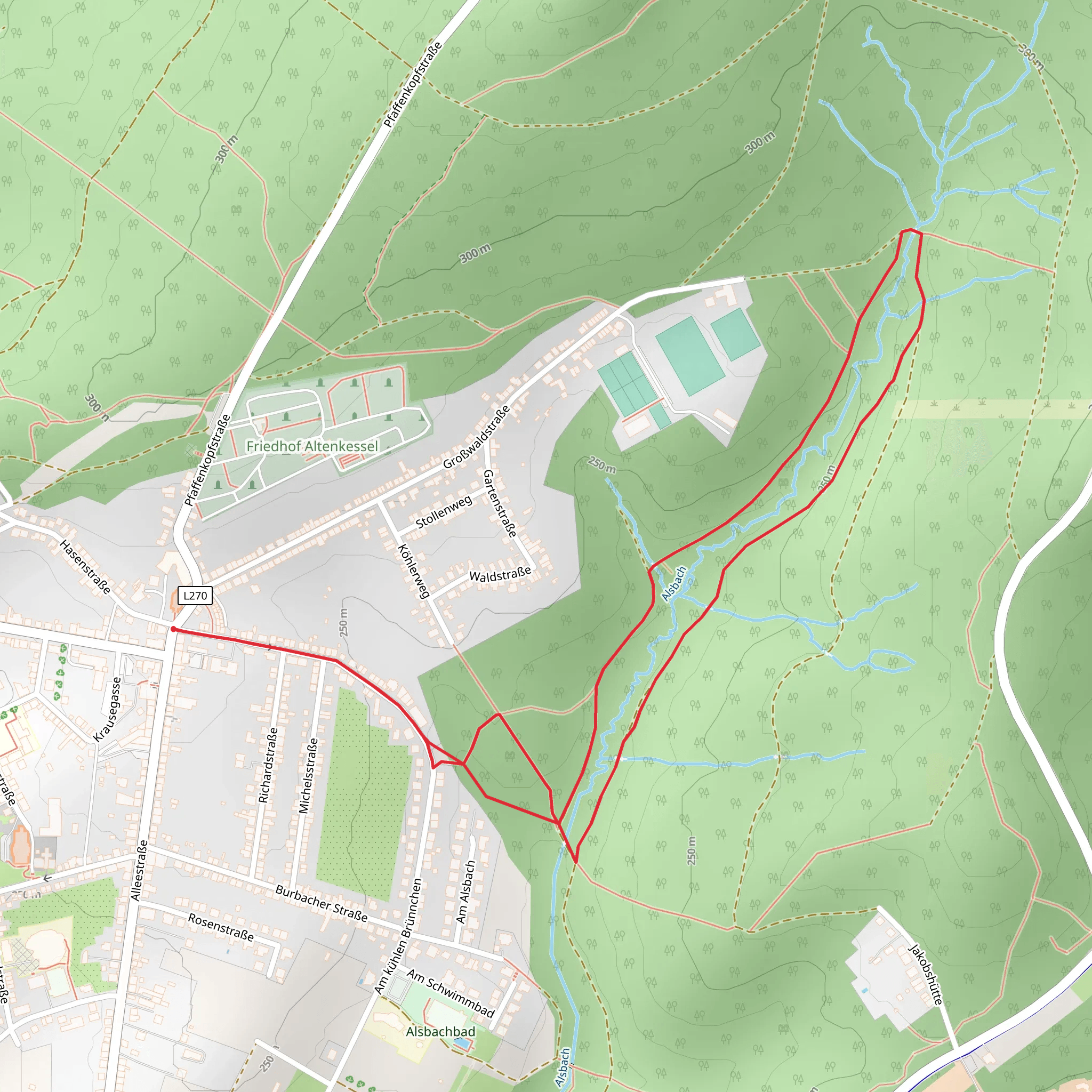 Alsbach in Altenkessel mobile static map