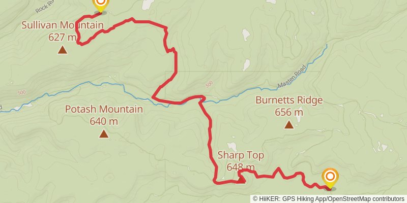 Old Loggers Path stage 2 Map