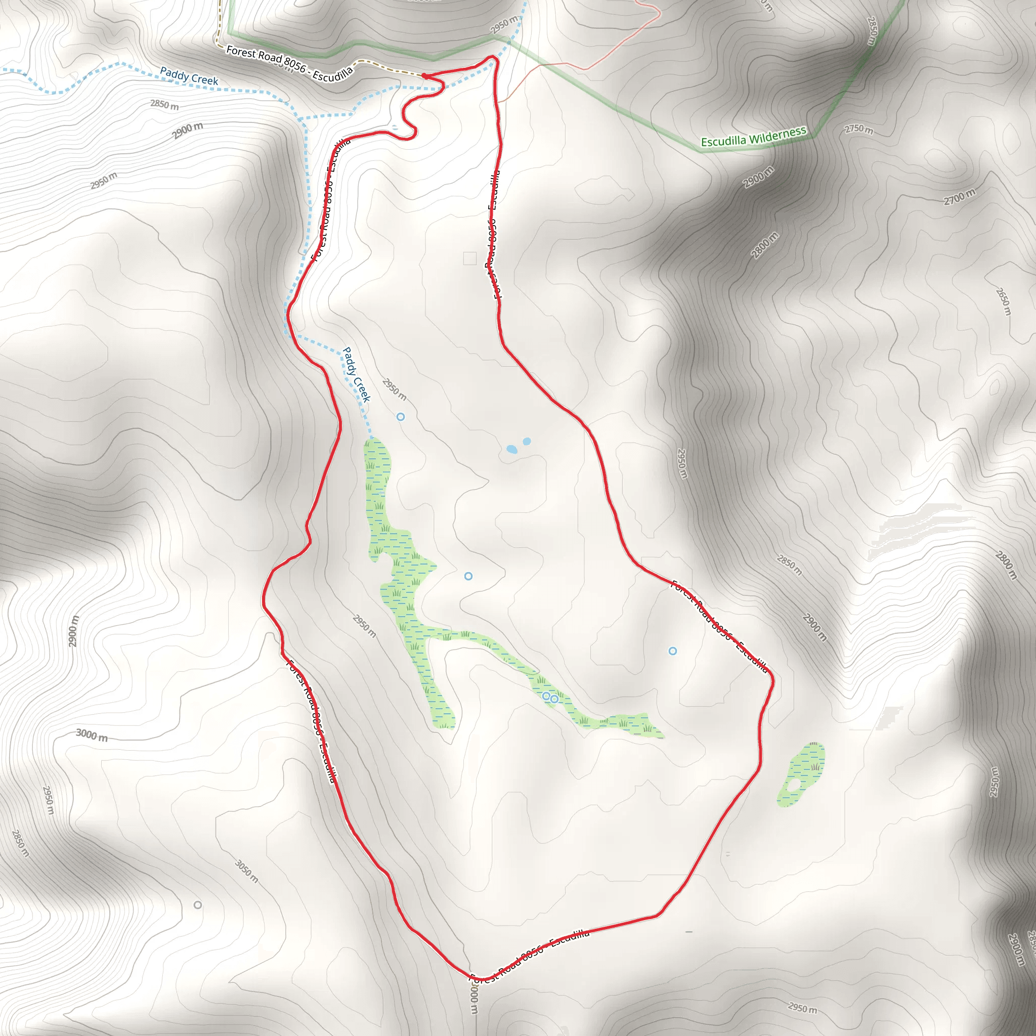 Terry Flat Loop Trail mobile static map
