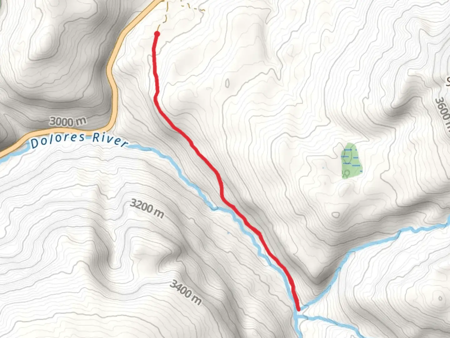 An image depicting the trail Dolores River - East Fork Trail and its surrounding area.