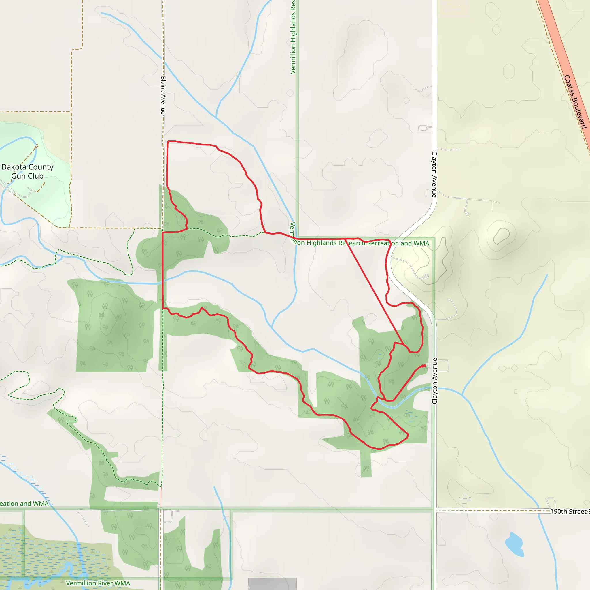 Lone Rock and Wetland Loop mobile static map