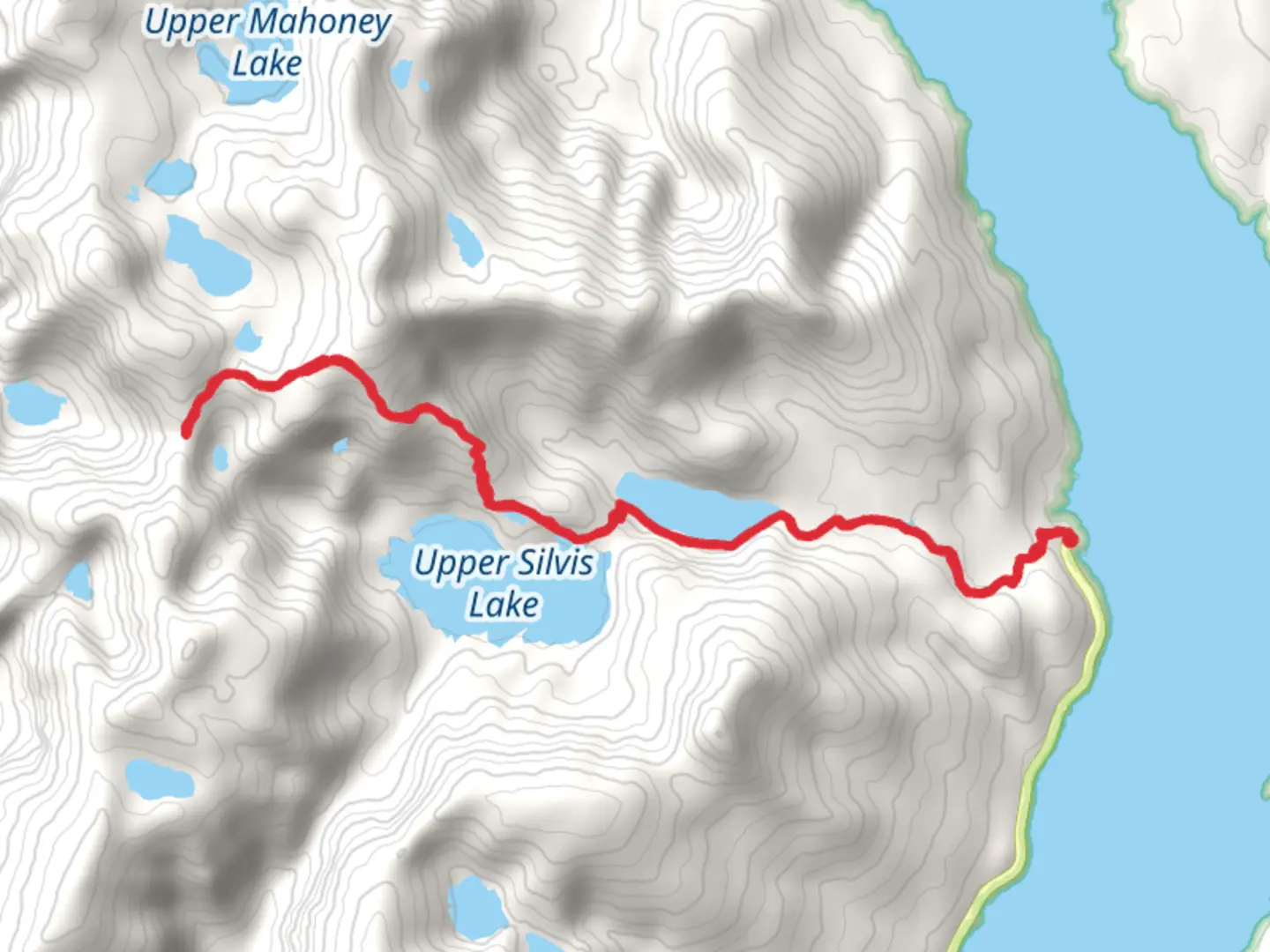 An image depicting the trail Silvis Lake Trail and its surrounding area.