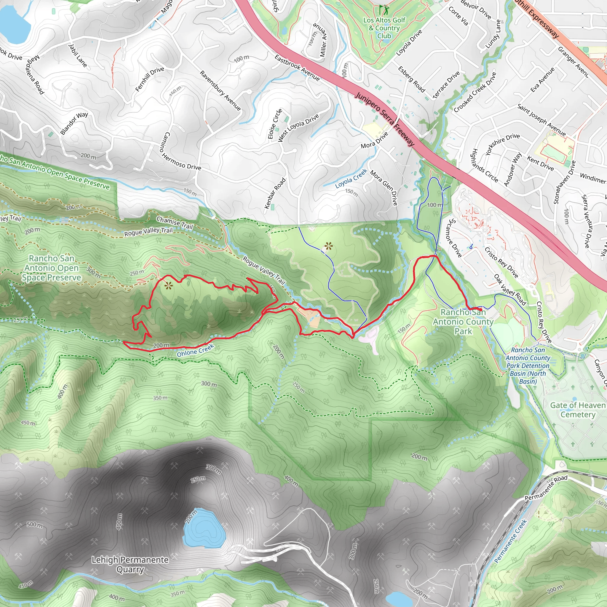 Lower Meadow, Farm Bypass and Wildcat Loop Trail mobile static map