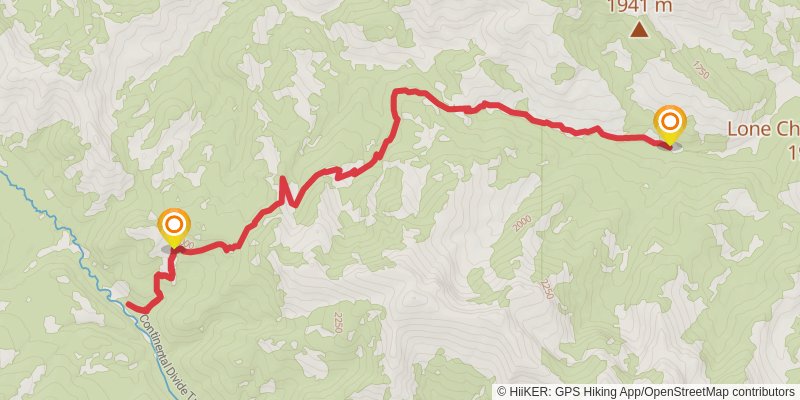Elk Pass Trail stage 2 Map