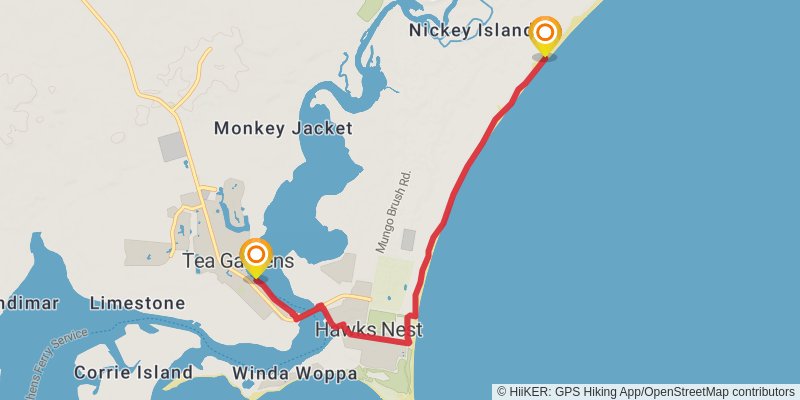 Tops to Myall Heritage Trail stage 12 Map