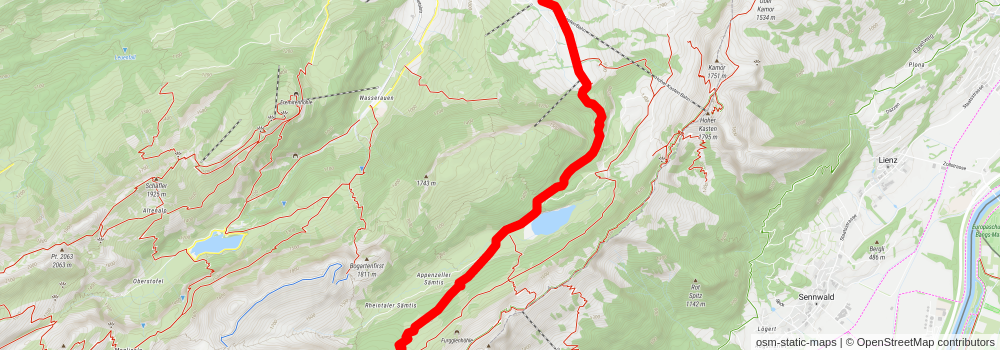 Drei-Seen-Wanderung stage 2 Map