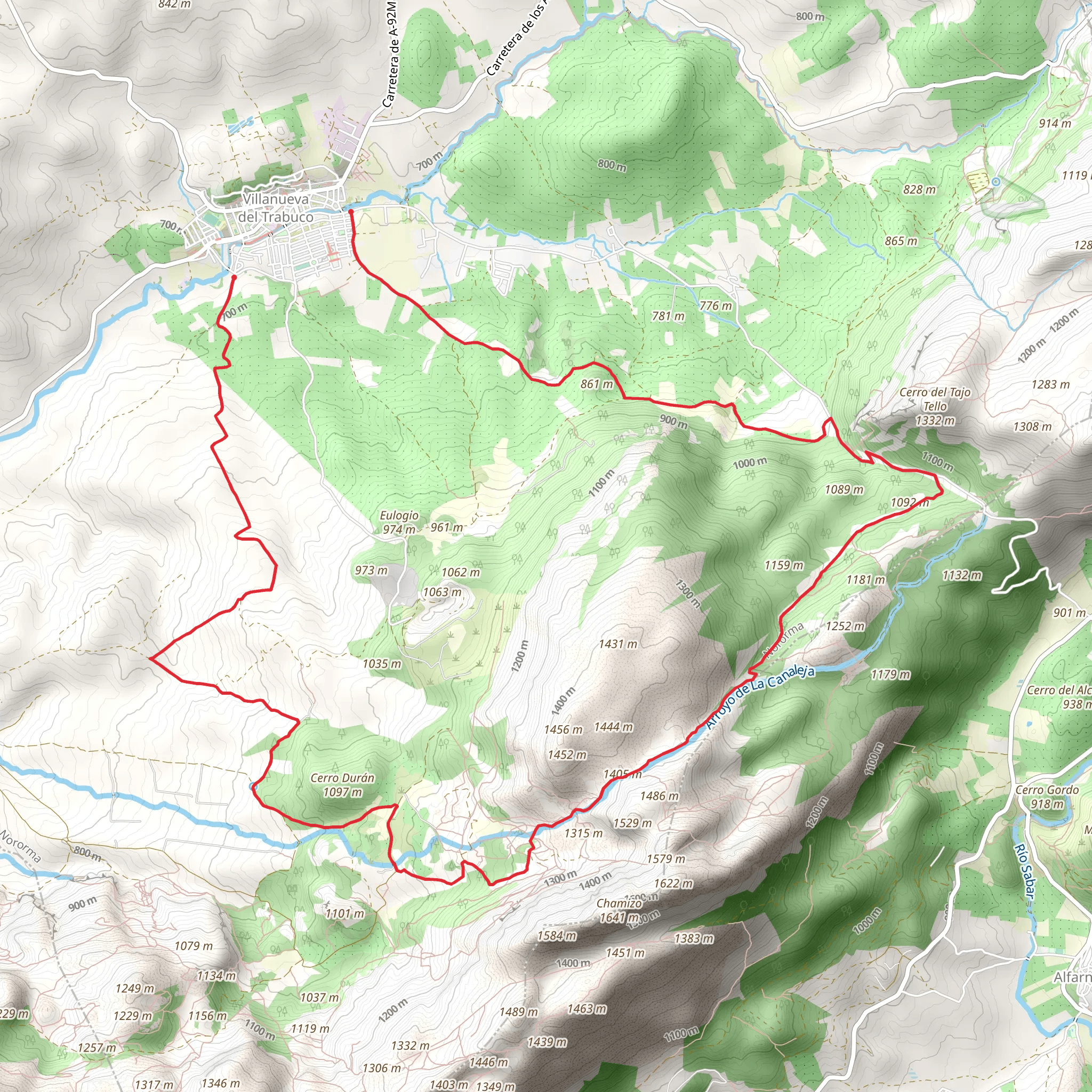 Sierra Gorda PR A 394 mobile static map