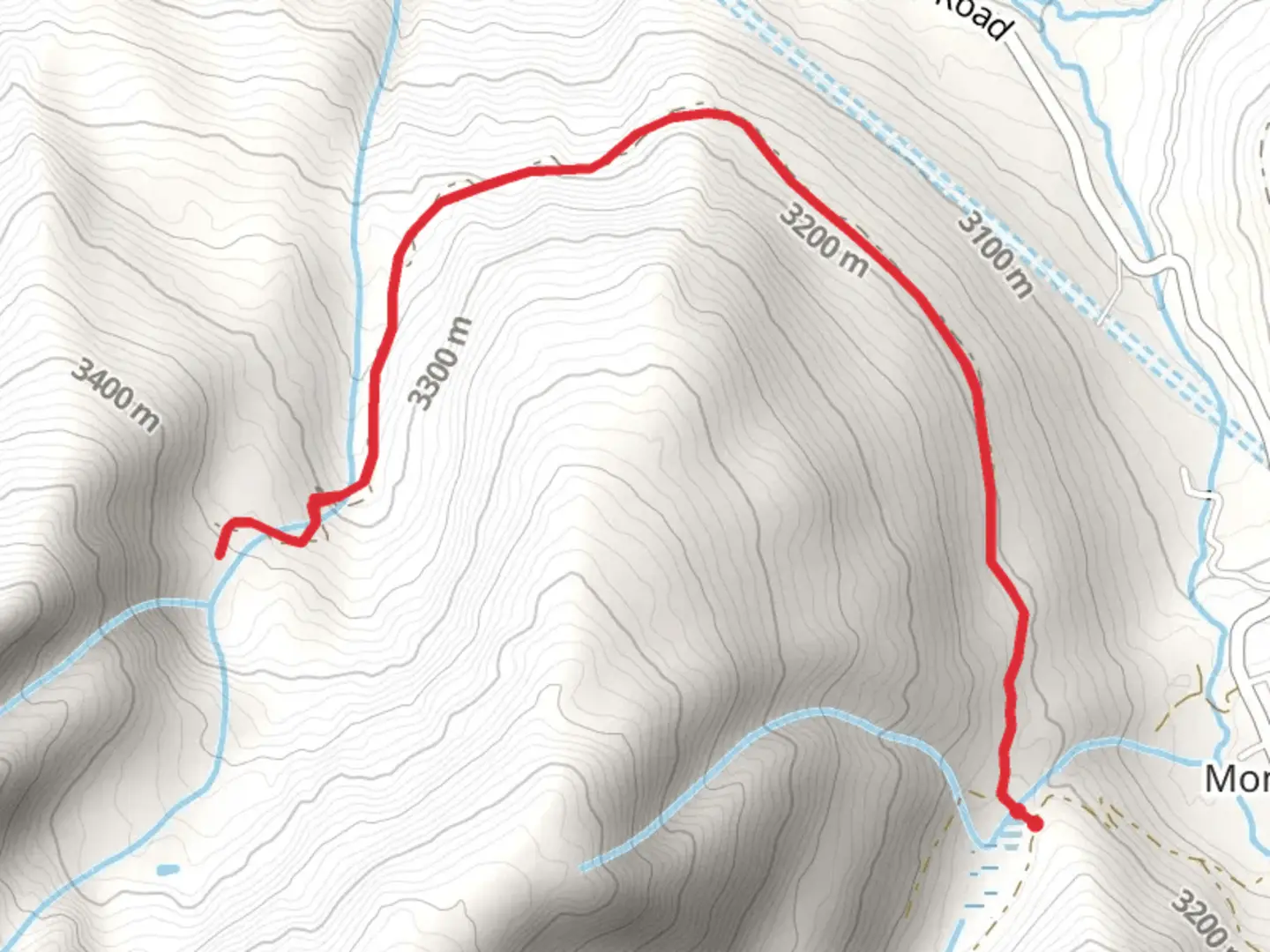 An image depicting the trail Hunkidori Mine Trail and its surrounding area.
