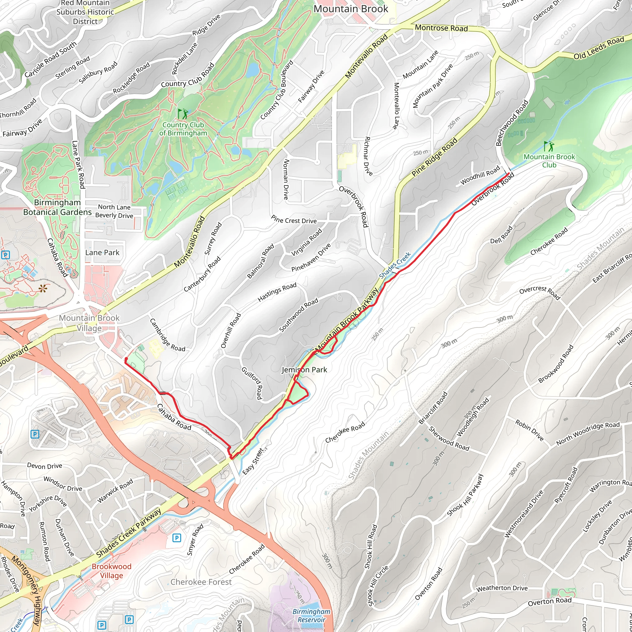 Jemison Park Nature Trail mobile static map