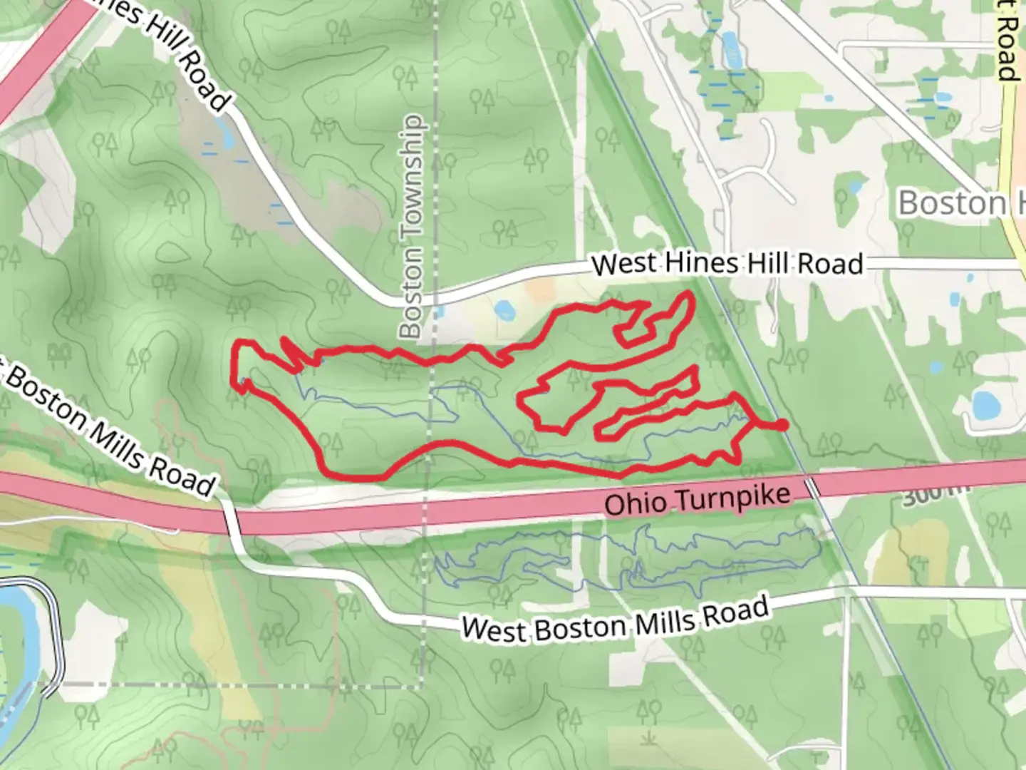 An image depicting the trail East Rim - Phase 2 Trail and its surrounding area.