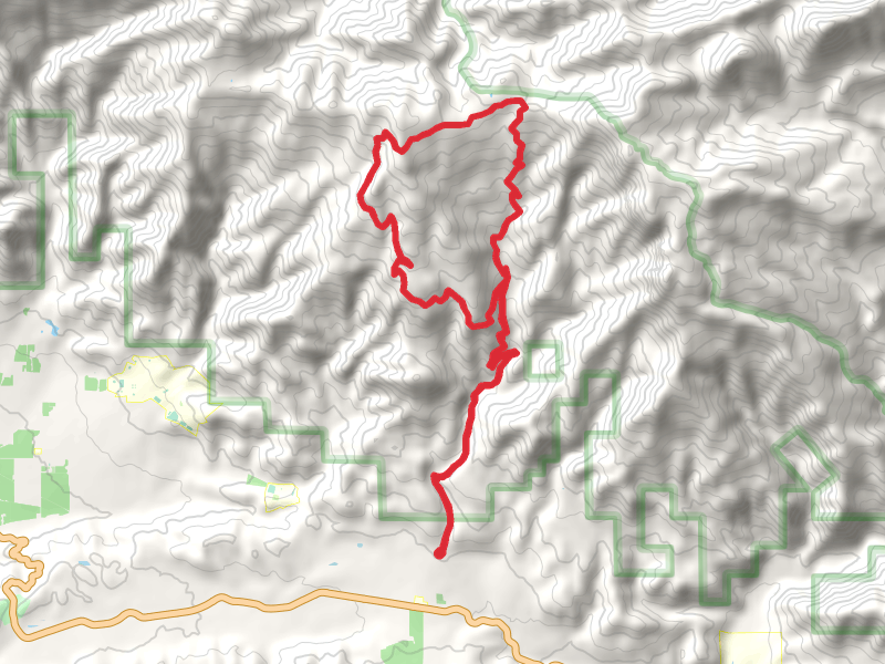Sisar Canyon Road, Red Reef and Horn Canyon Loop Trail