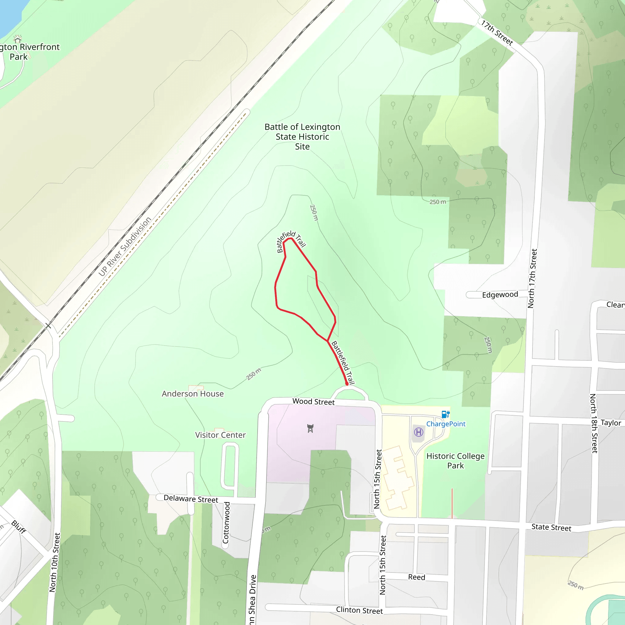 Battlefield Loop Trail mobile static map