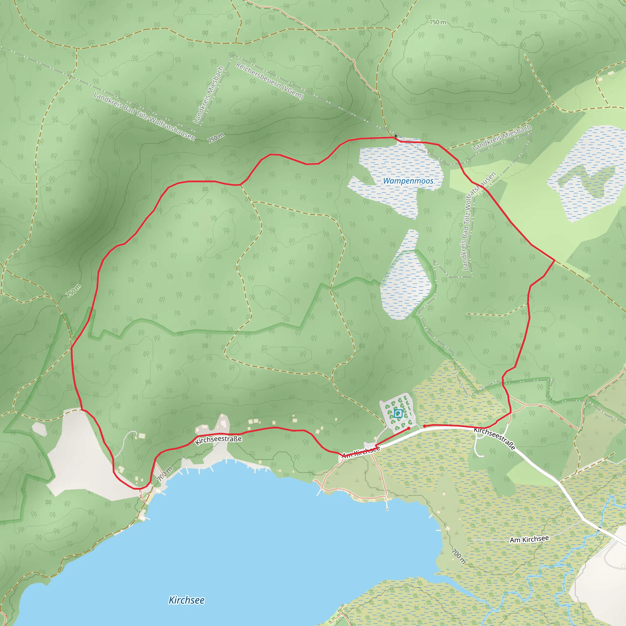 Kirchsee Northside Loop mobile static map