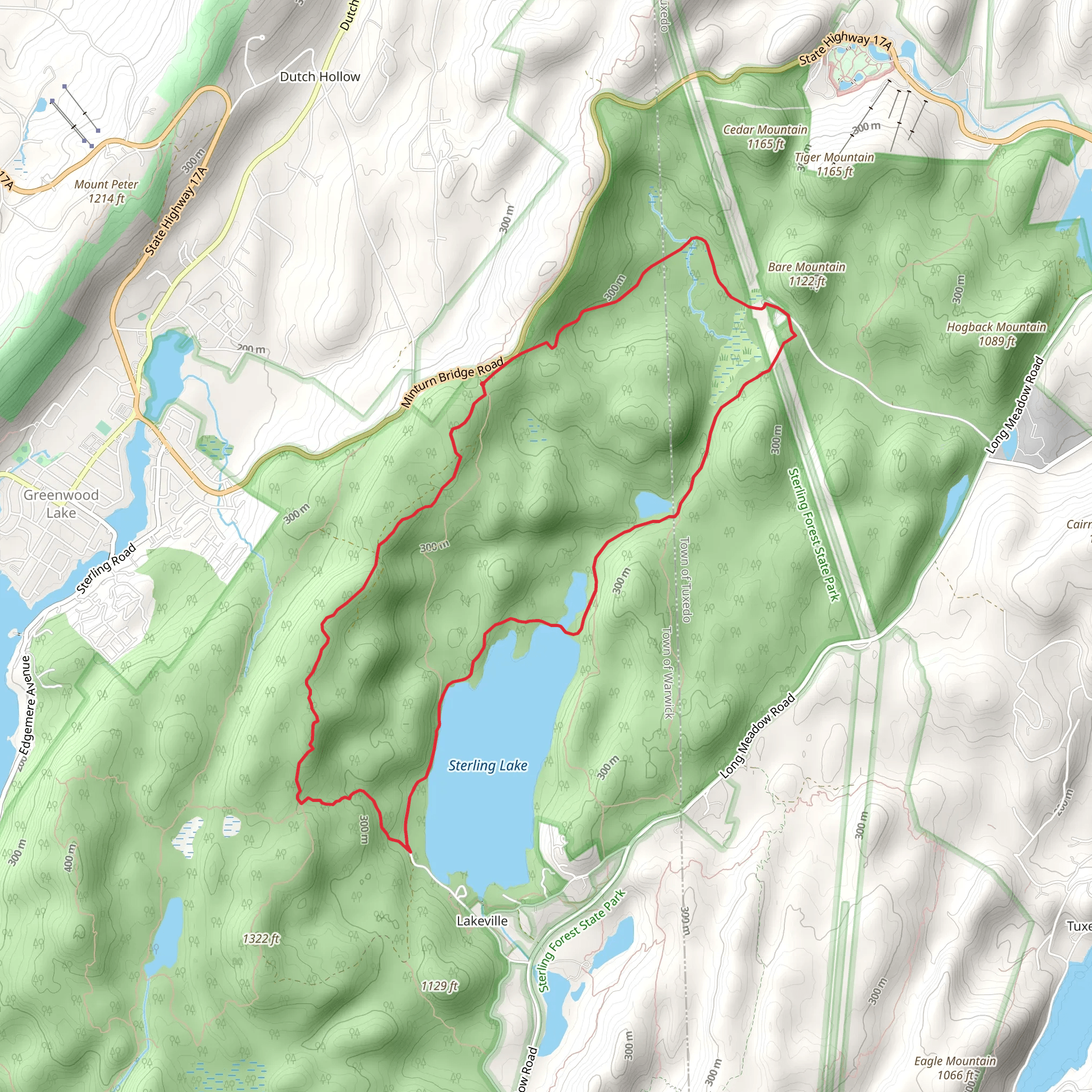 Sterling Lake from Minturn Bridge Road mobile static map