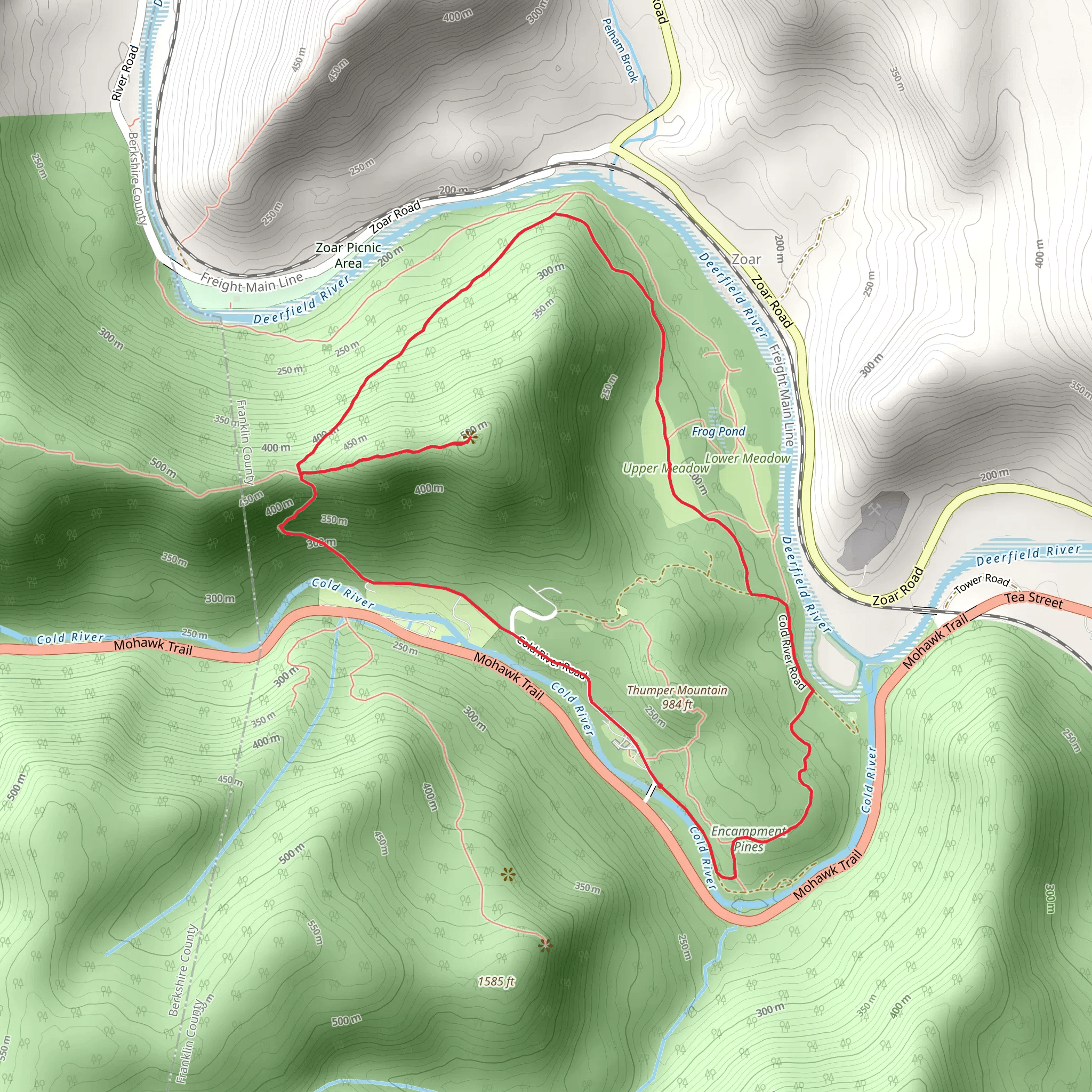 Todd Mountain Loop Trail mobile static map