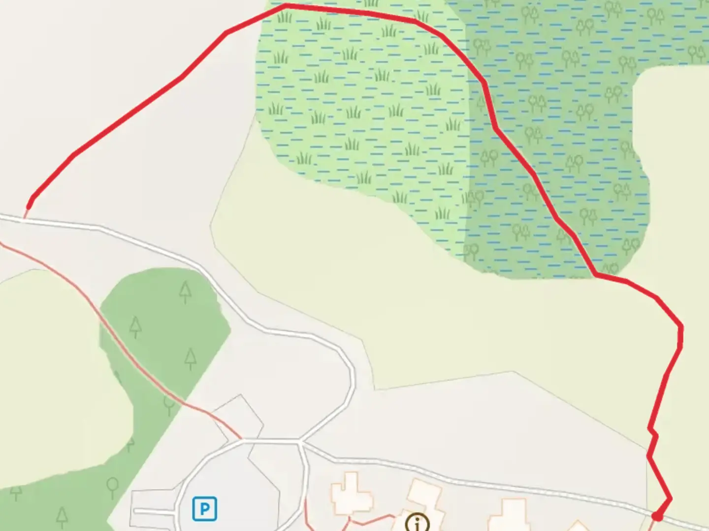 An image depicting the trail Lost Bridge Out and Back and its surrounding area.