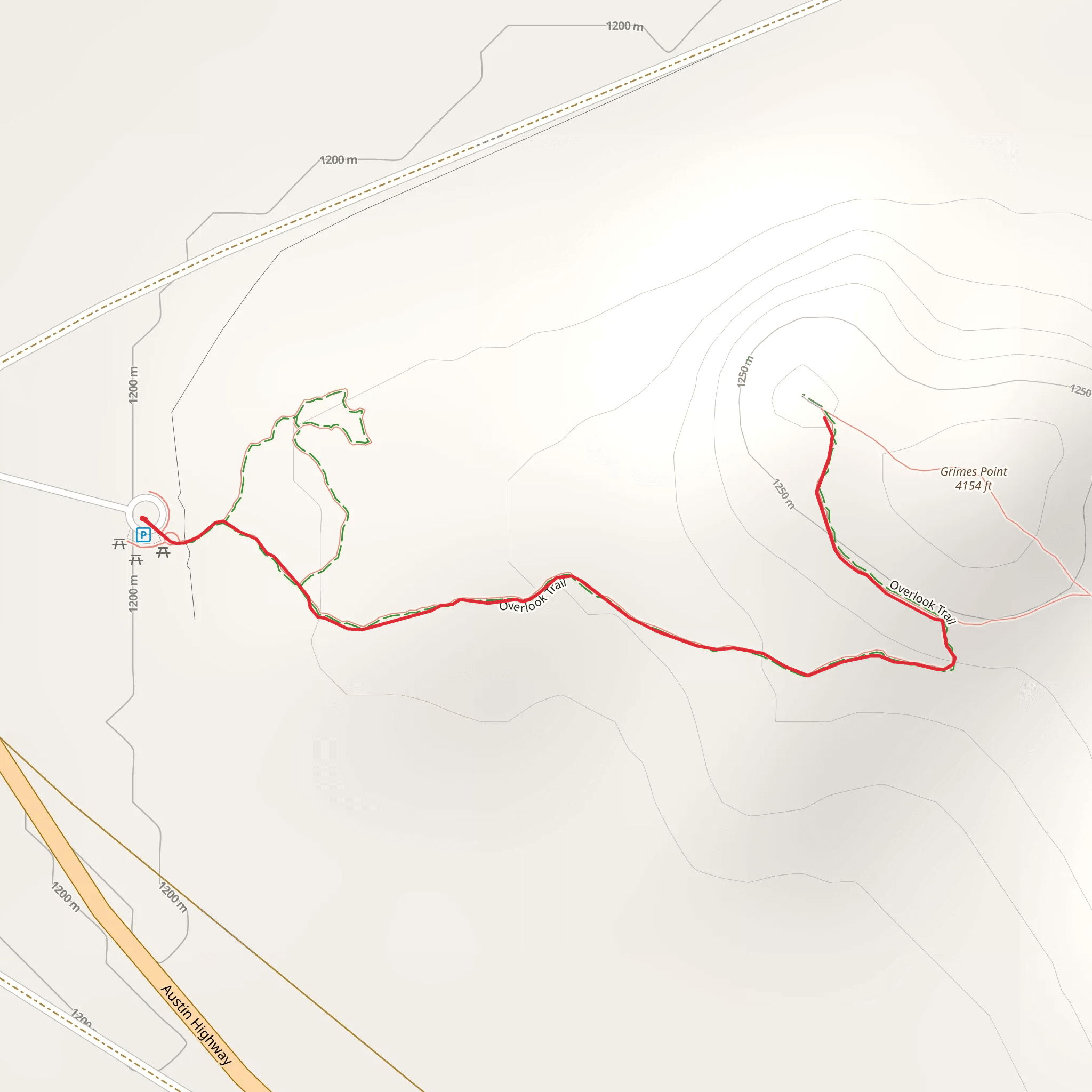 Austin Highway East Trail mobile static map