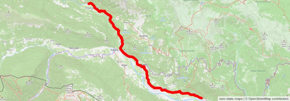 Juliana Trail stage 12 Map