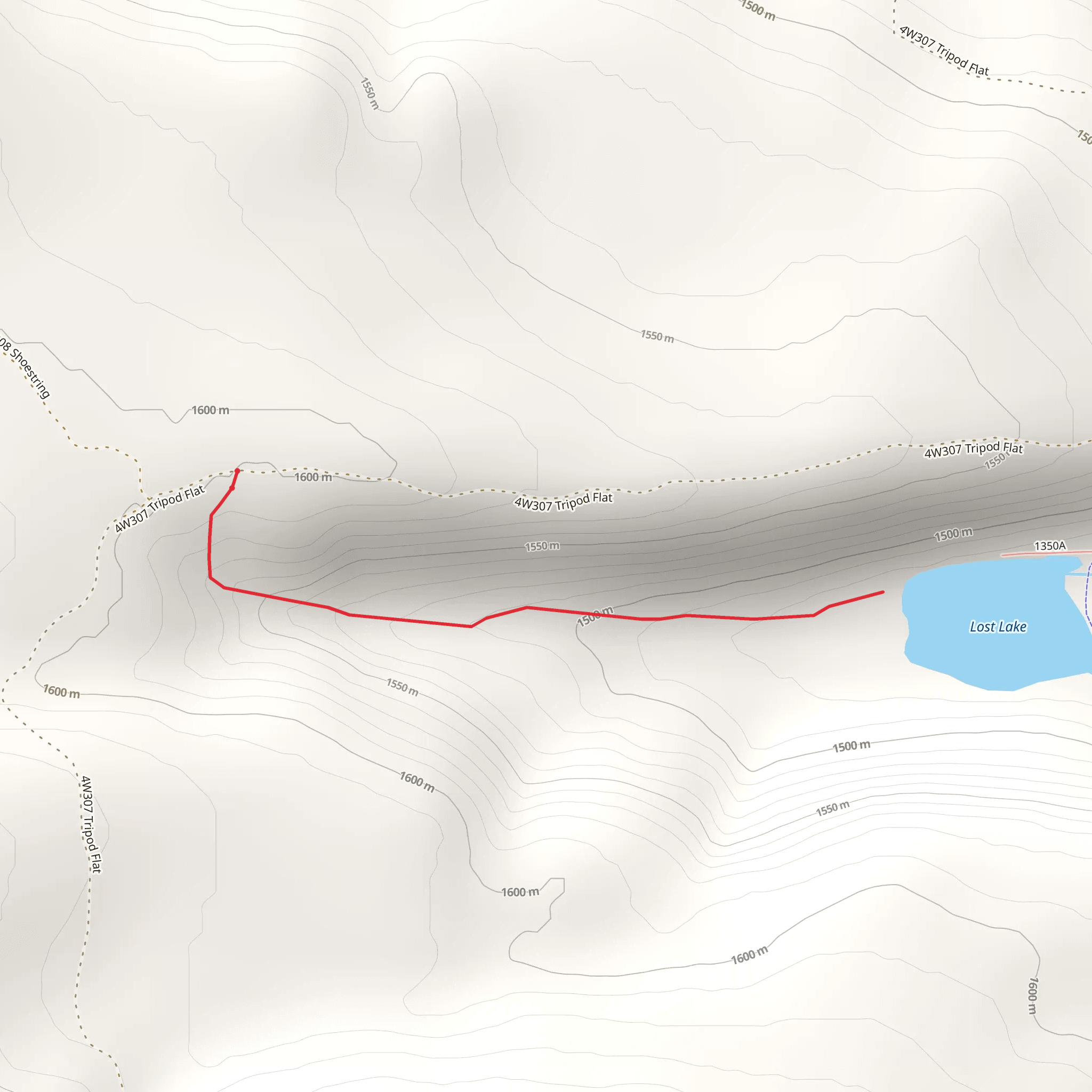 Lost Rim Trail mobile static map