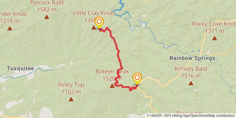Chunky Gal Trail stage 2 Map